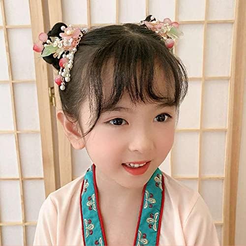 Bybycd סיני סגנון שיער קליפ אופנה מקסים שיער מקסים כיסוי ראש פרח פרח סגסוגת חמוד.