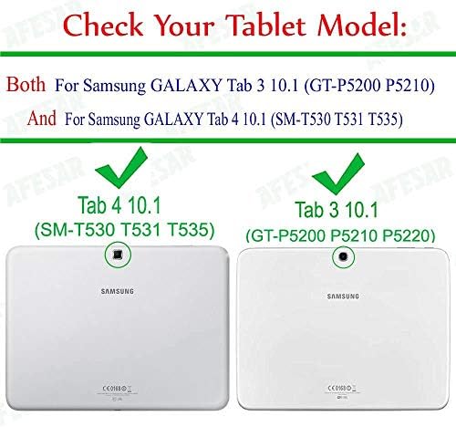 AFESAR Galaxy Tab 3 10.1 דגם GT-P5200 P5210 מארז כיסוי, מארז עור הפוך לכרטיסיית גלקסי של סמסונג 4 10.1