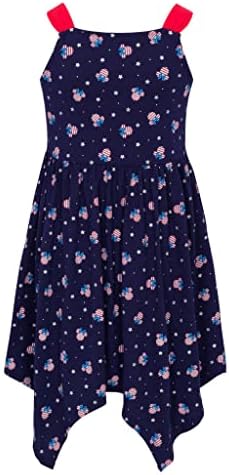 שמלת מיני מאוס של דיסני בנות דיסני - אמריקה 4 ביולי שקיעה לפעוטות, קטנות ובנות גדולות 2-16