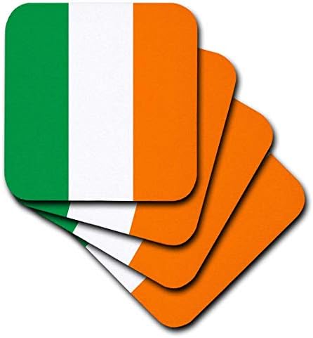 דגל 3 דרוז של אירלנד - אירי ירוק לבן כתום פסים אנכיים בריטניה בריטניה מזכרת מדינה עולמית - חופי אריחי
