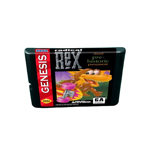 Aditi Radical Rex - מחסנית משחקי MD 16 סיביות עבור קונסולת Megadrive Genesis