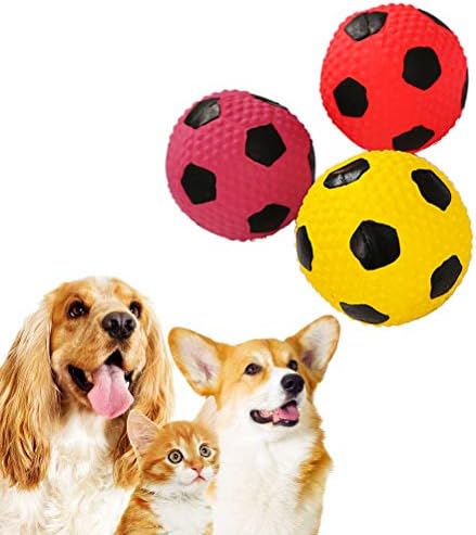 פופטפופ 3 יחידות טוחנות לחיות מחמד נשמע כדור צעצוע, אילוף לכלבים אילוף לטקס כדורסל פאזל צעצועים אינטראקטיביים