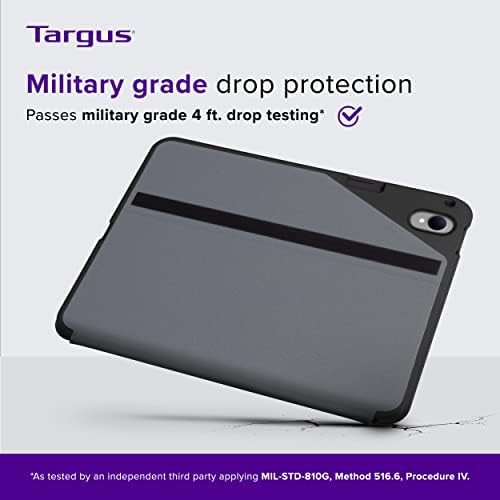 TARGUS CLICK-IN IPAD מדור עשירי מארז 2022 IPAD 10.9 אינץ 'מארז, iPad 10 מארז זעזוע מגש סופג כיסוי מגן