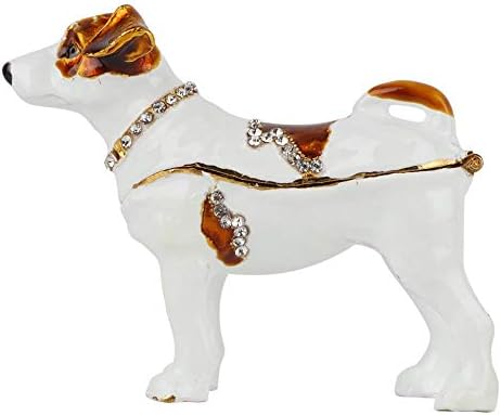 תיבת תכשיטים ניידת טיולים ניידים קופסת תכשיטים תכשיטים קופסת יהלומים מבריקים קישוט כלבים מלאכת מלאכה