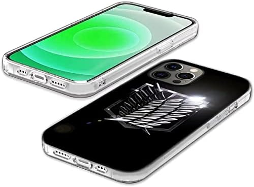 סקר אנימה לוגו לוגו טיטאן מארז טלפון תואם ל- iPhone 11 Pro התקפה חיל על ברק גמיש גומי גומי עור סיליקון