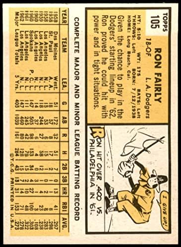 1963 Topps 105 Xstr Ron למדי לוס אנג'לס דודג'רס VG/Ex Dodgers