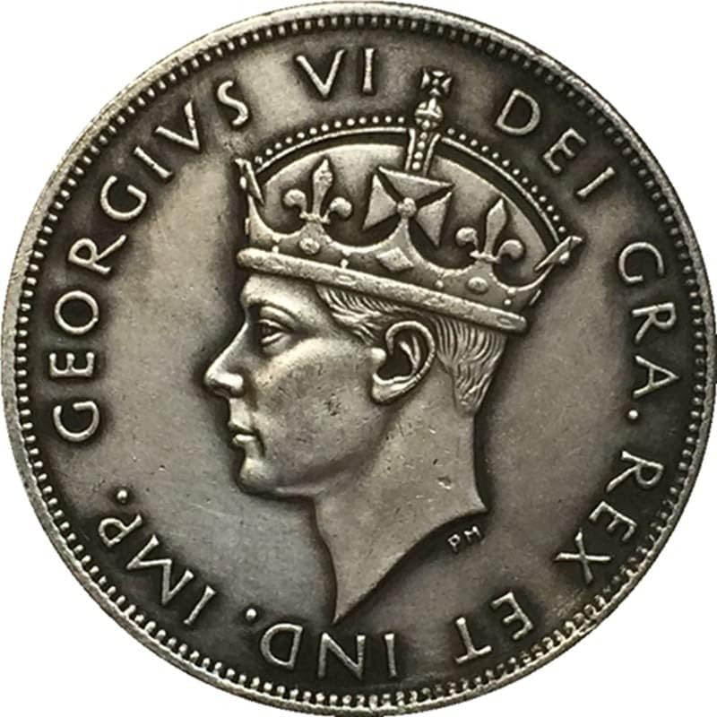 1938 מטבעות קפריסין פליז מלאכות עתיקות מצופות מכסף אוסף מטבעות זיכרון זרות