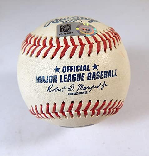 2021 שיקגו קאבס פיטסבורג פיראטס משחק נעשה שימוש בייסבול מאט דאפי סינגל 7 - משחק בייסבול משומש