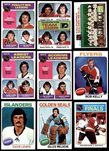 1975-76 Topps הוקי סט שלם 5.5 - ex+ - כרטיסי הוקי סלידה