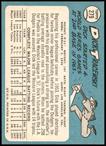 1965 Topps 279 Dick Tracewski Los Angeles Dodger
