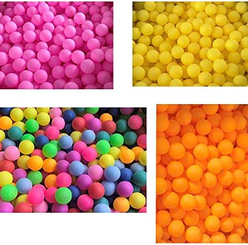 כדורי פינג פינג 40 ממ, 50 חבילות כדורי טניס צבעוניים מגוונים כדורי פלסטיק צבעים מרובי צבעים מהנים פינג
