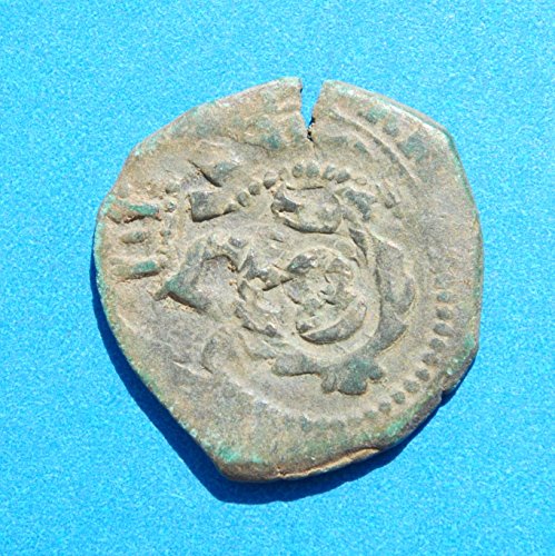 1641 ספרד פיליפ הרביעי טירת ואריה קולוניאלית הקריביים עידן 8 Maravedis Cob Coin Copper פרטים טובים מאוד