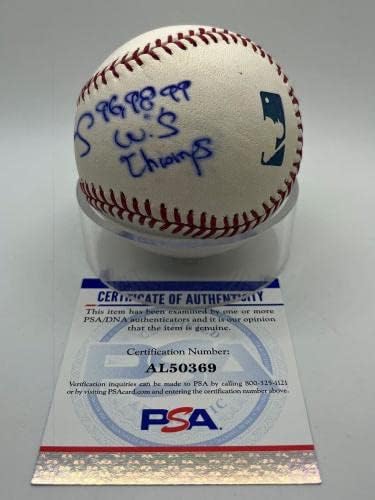 Darryl Strawberry 96 98 99 WS Champs Mets חתום על חתימה חתימה בייסבול PSA DNA *69 - כדורי בייסבול עם