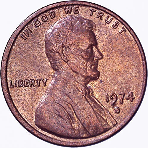 1974 S Lincoln Memorial Cent 1C על לא מחולק