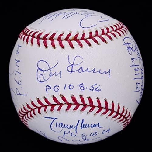כדורי משחק מושלמים מדהימים חתמו כדור סנדי קופקס רנדי ג'ונסון JSA - כדורי בייסבול חתימה