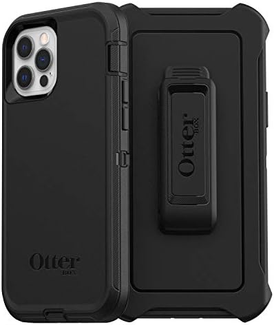 Otterbox עבור Apple iPhone 12/iPhone 12 Pro, מקרה מגן מחוספס מעולה, סדרת Defender, Black