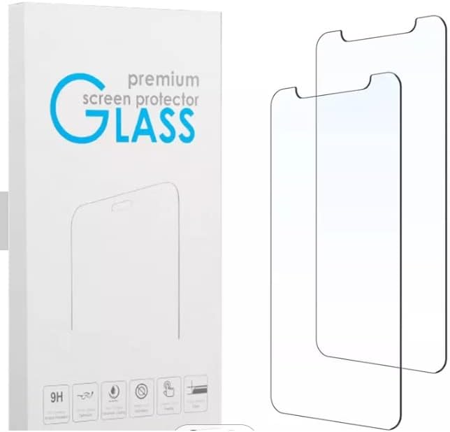 מגן מסך זכוכית מחוסמת זכוכית 2 מארז. עבור דגמי אייפון 14 פלוס ואייפון 13 פרו מקס