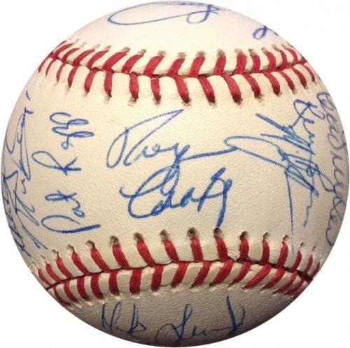 1992 קבוצת סן פרנסיסקו ענקים חתמה על NL בייסבול 27 מכוניות קרייג קלארק COA - כדורי בייסבול עם חתימה