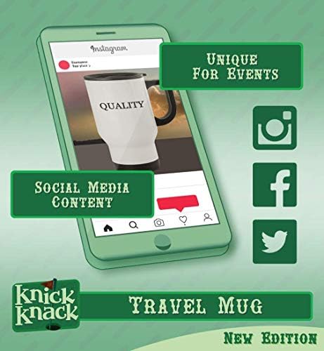 מתנות Knick Knack bursitis - 14oz hashtag hashtag נסיעות ספל קפה, כסף