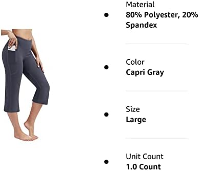 יוגה נשים של יוגה מכנסיים אתחול יוגה מכנסיים עם כיסים לנשים בוטלג גבוהה מותן יוגה מכנסיים אימון שמלת