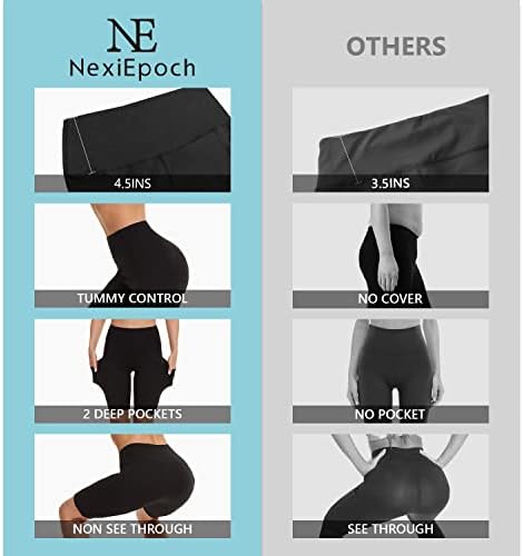 מכנסי אופנוען של Nexiepoch לנשים עם כיסים - 8 מכנסי סטרץ 'בעלי המותניים בגודל 8 בגודל 8