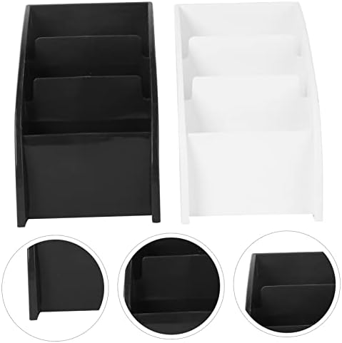 Bestonzon 2PCS תאים אביזרים נייחים מחזיקים מחזיק מדיה נגן נגן נגן לשחור+ שולחן לבן מרחוק מנתק שחור+