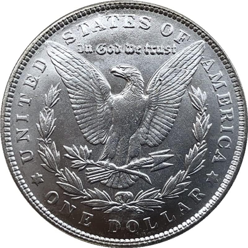 גרסת 1885p של מטבע המורגן האמריקאי סילבר דולר פליז פליז מכסף מלא יד עתיק מטבעות זיכרון זרות