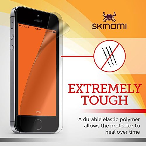 Skinomi Matte Screen Protector התואם לסרט אנטי-בועות טלפון חיוני אנטי-בוהק TPU TPU