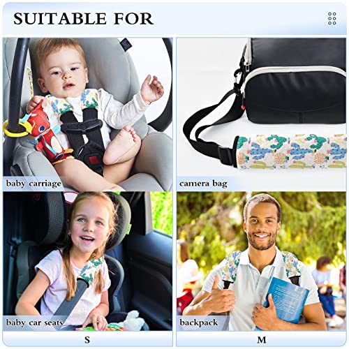 כיסויי רצועת מושב רכב קקטוס חמודים לילדים לתינוקות 2 מחשב רכב מושב רכב רפידות כרית כרית כרית מגן אביזרי