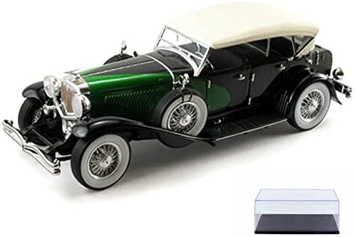 מכונית Diecast עם מקרה תצוגה - 1934 דוזנברג, שחור - דגמי חתימה 18110 - 1/18 סולם Diecast Model Toy Car