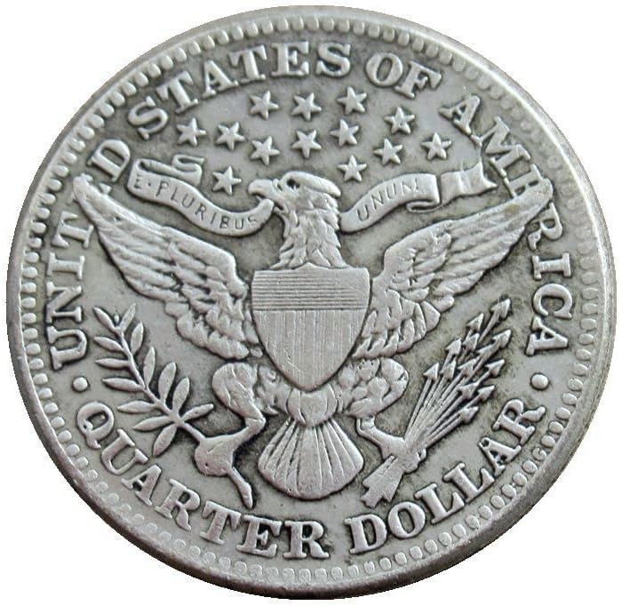מספר רבע אמריקאי 1916 מטבע זיכרון מעופף מצופה כסף