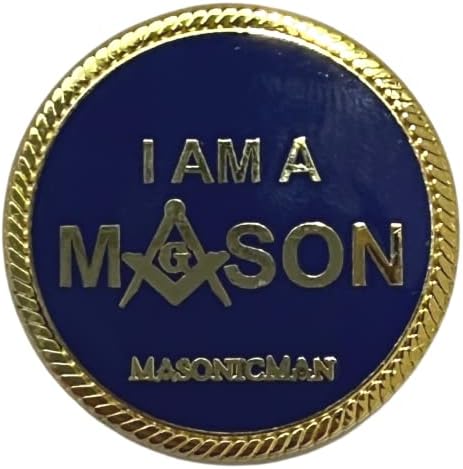 Masoincman Metal Freemasonry אני מטבע אתגר כפול צדדי 1.7 אינץ 'בכיס מתנה