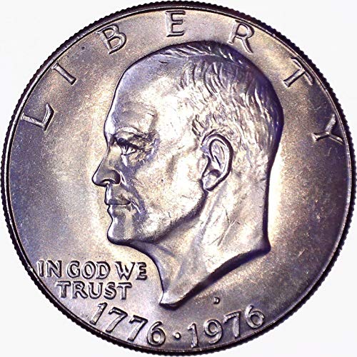1976 D eisenhower ike דולר 1 $ מבריק לא מחולק