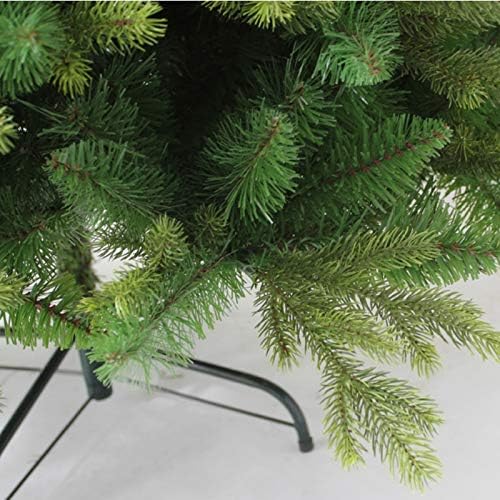 עץ חג מולד עץ חג המולד דק עפרון ירוק, עץ חג המולד המלאכותי המסורתי עם מעמד מתכת וענפי טיפים PVC, מתנת