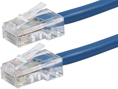 Buhbo 3 ft Cat 5e Utp Ethernet Network כבל תיקון לא מאופק, כחול