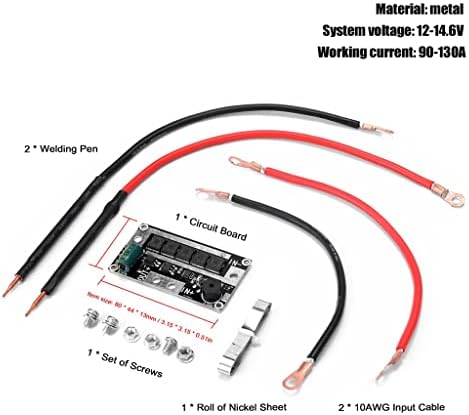 LIRUXUN SPOT WELDER ערכת DIY ניידת 12V אחסון אנרגיה סוללה מכונת ריתוך מכונת ריתוך PCB מעגל PCB ציוד