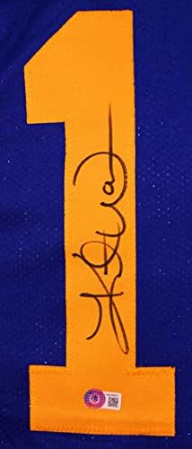 קורט וורנר עם חתימה כחולה/צהוב סגנון פרו סגנון ג'רזי בקט וו הולוגרמה