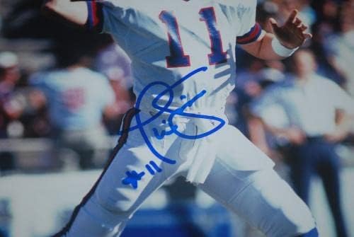 Phil Simms New York Giants חתמו 11x14 תמונה PSA/DNA COA AA91377 - תמונות NFL עם חתימה