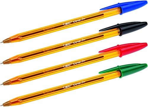 ביק קריסטל מקורי בסדר כדור עטים בסדר נקודה-מגוון צבעים, פאוץ של 10