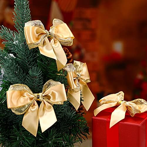 עץ חג המולד של ווילבונד קשתות נצנצים דקורטיבי קשת בעבודת יד עץ חמוד קשת חג המולד קשתות קשתות מיני קשת