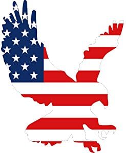 נהר Rogue Tactical 6x5 American American American Flag Flag Die Cut Cut Patriotic Delline Window