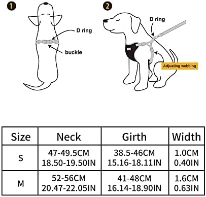 רתמות אפוד כלבים רפלקטיביים של Petfamily, רתמת רצועת כלבים מרופדת מתכווננת עם קליפ רצועה קדמי, שחור