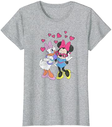 דיסני מיקי וחברים מיני & דייזי לבבות דיוקן חולצה