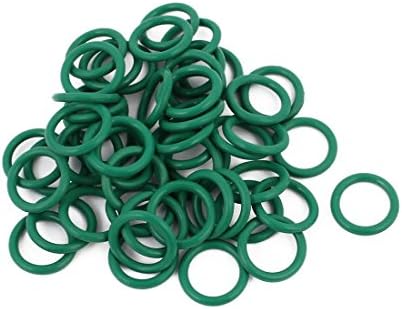 AEXIT 50 יחידות כלבי ים ירוקות וטבעות O 14 ממ x 1.9 ממ התנגדות לחום ללא שמן NBR NBRILE RUBBER O טבעת