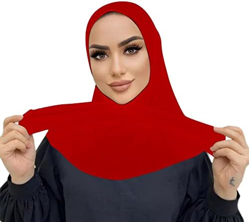 אופנה מוסלמית חיג 'אב לנשים מיידי הצמד אטב חיג' אב פנימי כובע מלא כיסוי ראש כורכת צעיף האיסלאם טורבן