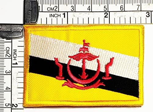 קליינפלוס 1.7 על 2.6 אינץ'. ברוניי דגל תיקון טקטי צבאי דגל אפליקציות תיקוני עולם המדינה דגל רקום עבור