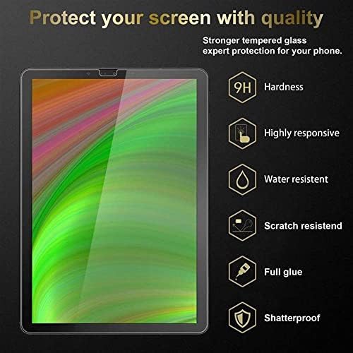 Cadorabo 3x זכוכית מחוסמת תואמת עם Samsung Galaxy Tab S4 T830 / T835 בשקיפות גבוהה - הגנת מסך 3 אריזות