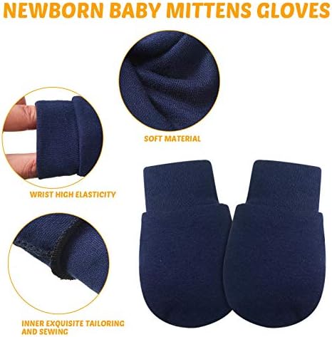 12 זוגות יילוד תינוק כפפות תינוקות פעוט כפפות אין שריטה כפפות כפפות עבור 0-6 חודשים תינוק בני בנות