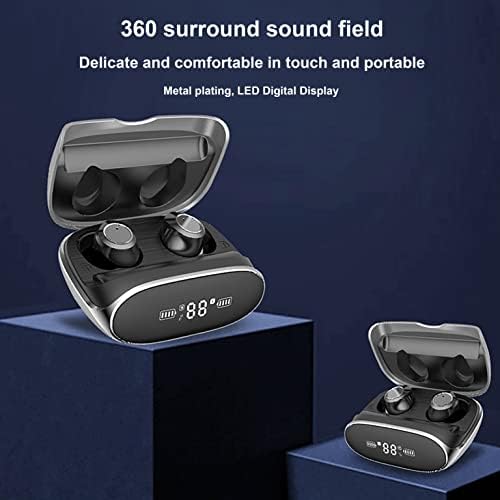 אוזניות Bluetooth אלחוטיות עם מארז טעינה לקיבולת גדולה של 2500mAh - Bluetooth 5.0 IPX5 אוזניות אטומות