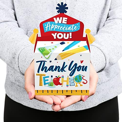 נקודה גדולה של אושר תודה מורים - פנקו טובות מסיבות קופסאות - הערכת מורים קופסאות גמלון גמל - סט של 12